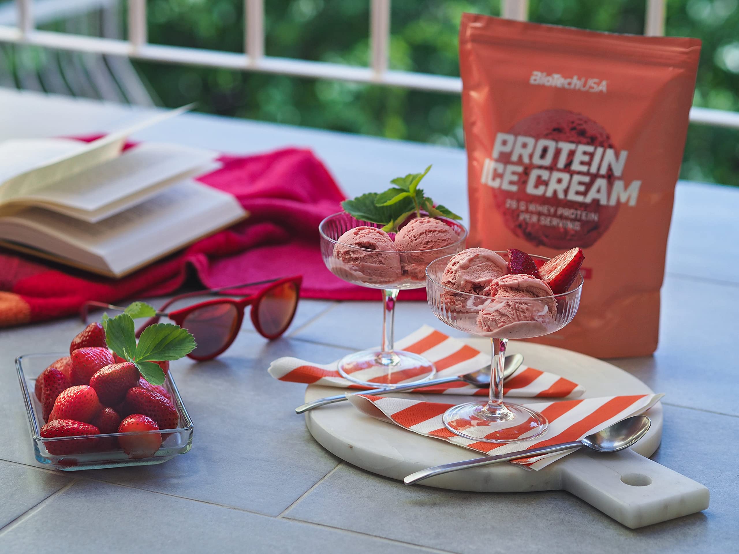 BioTechUSA Protein Ice Cream - Chocolate Flavor, 500g | High Protein, Low Carb Dessert for Fitness & Weight Loss | Perfect Post-Workout Snack or Healthy Treat