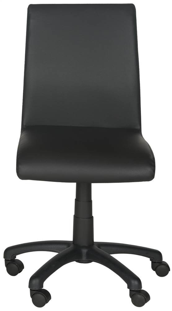 SAFAVIEH Home Collection Hal Brown Leather Desk Chair - Ergonomic Office Chair for Home & Workspace - Perfect for Study, Work, and Gaming
