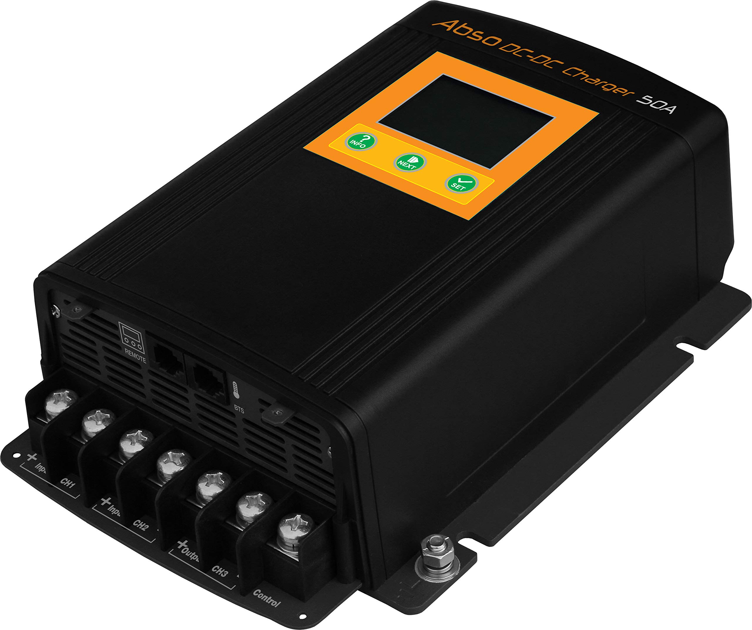 DMT1250 50A Abso DC-DC Battery Charger for RVs, Boats & Off-Grid Power Systems - Efficient 12V/24V Voltage Converter with Smart Charging Technology