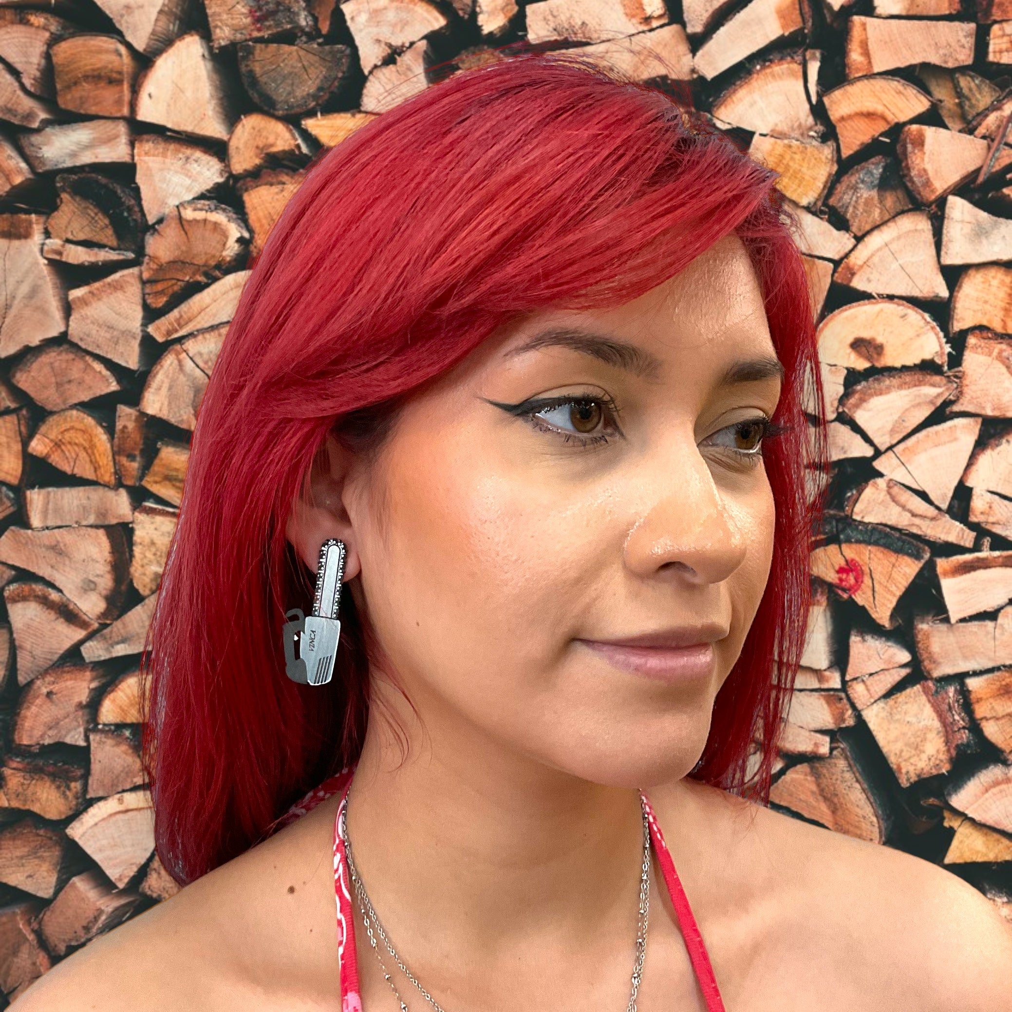 Stylish Chainsaw Earrings for Women - Unique Punk Gothic Jewelry Gift - Perfect for Halloween, Cosplay & Alternative Fashion Lovers