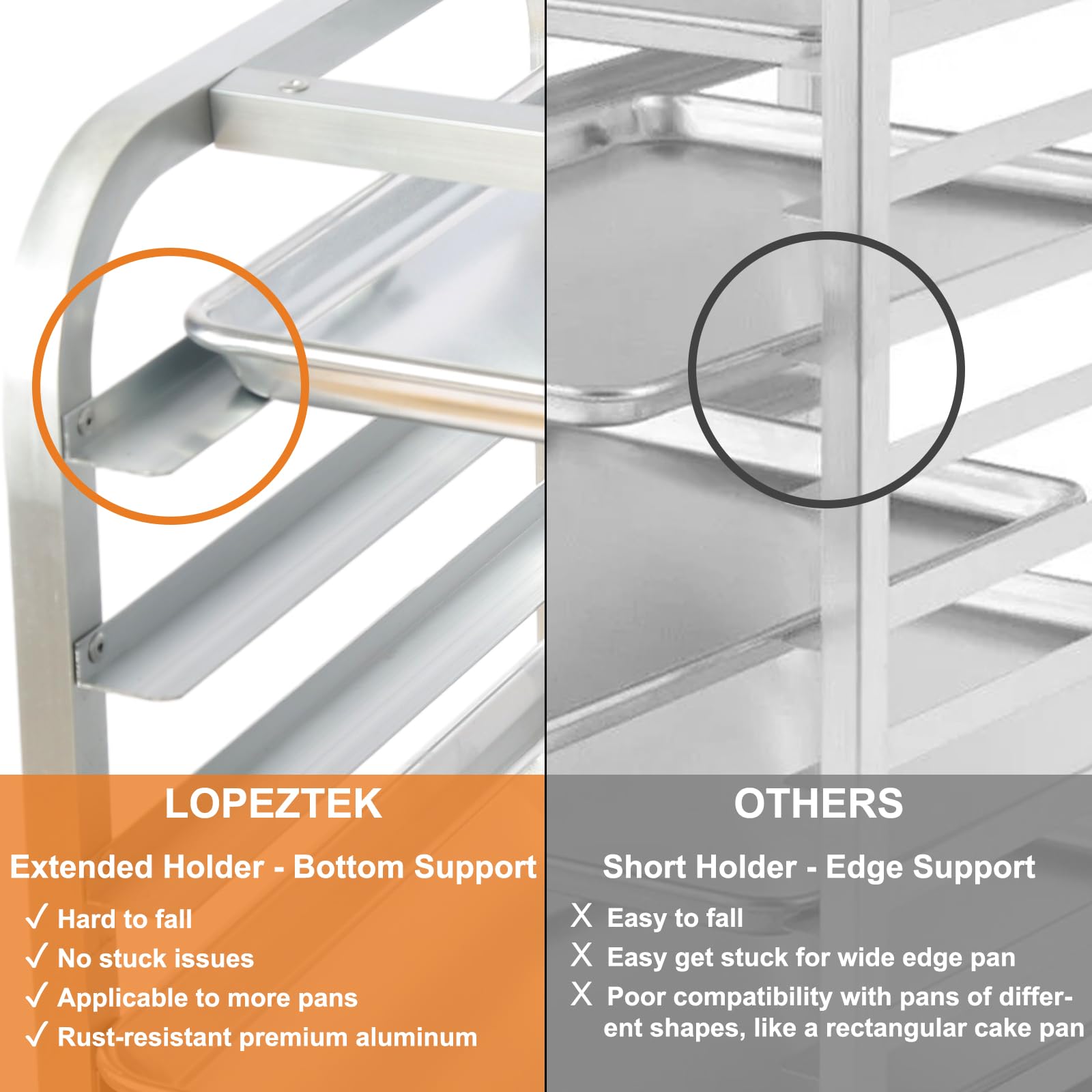 10-Tier Half Sheet Bakery Rack with Wheels - Heavy Duty Commercial Bread Cooling Rack for 1/2 & 1/4 Sheet Pans - Perfect for Bakeries, Restaurants, and Home Baking - Ideal for Bread, Pastries, Candles, and Soap Making