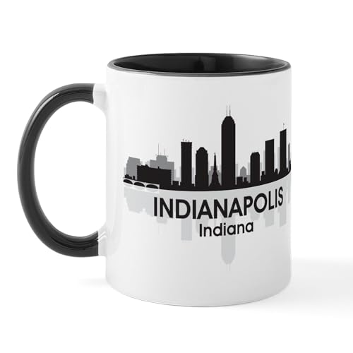 White/Black Inside - Indianapolis Skyline Mug