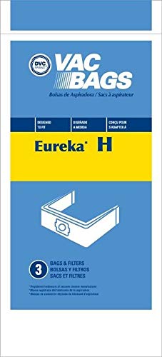 Premium DVC Eureka Style H Vacuum Cleaner Bags - 150 Pack | Compatible with Prince & Princess Models | Made in USA | Ideal for Home Cleaning & Pet Hair Removal