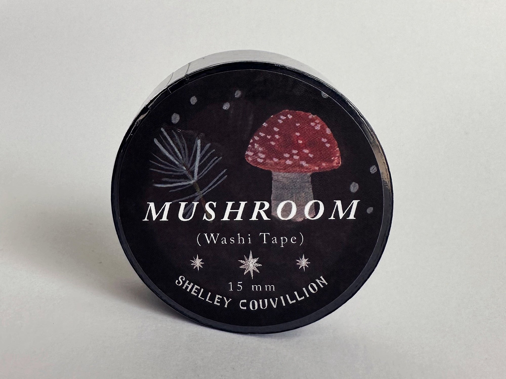 Autumn Mushroom Washi Tape - Decorative Japanese Paper Tape for Scrapbooking, Journaling, Gift Wrapping & DIY Crafts