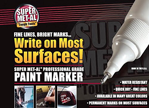 12 Pack Black Squeeze Action Metal Tip Markers - Premium Paint Markers for DIY Crafts, Home Decor, and Industrial Labeling