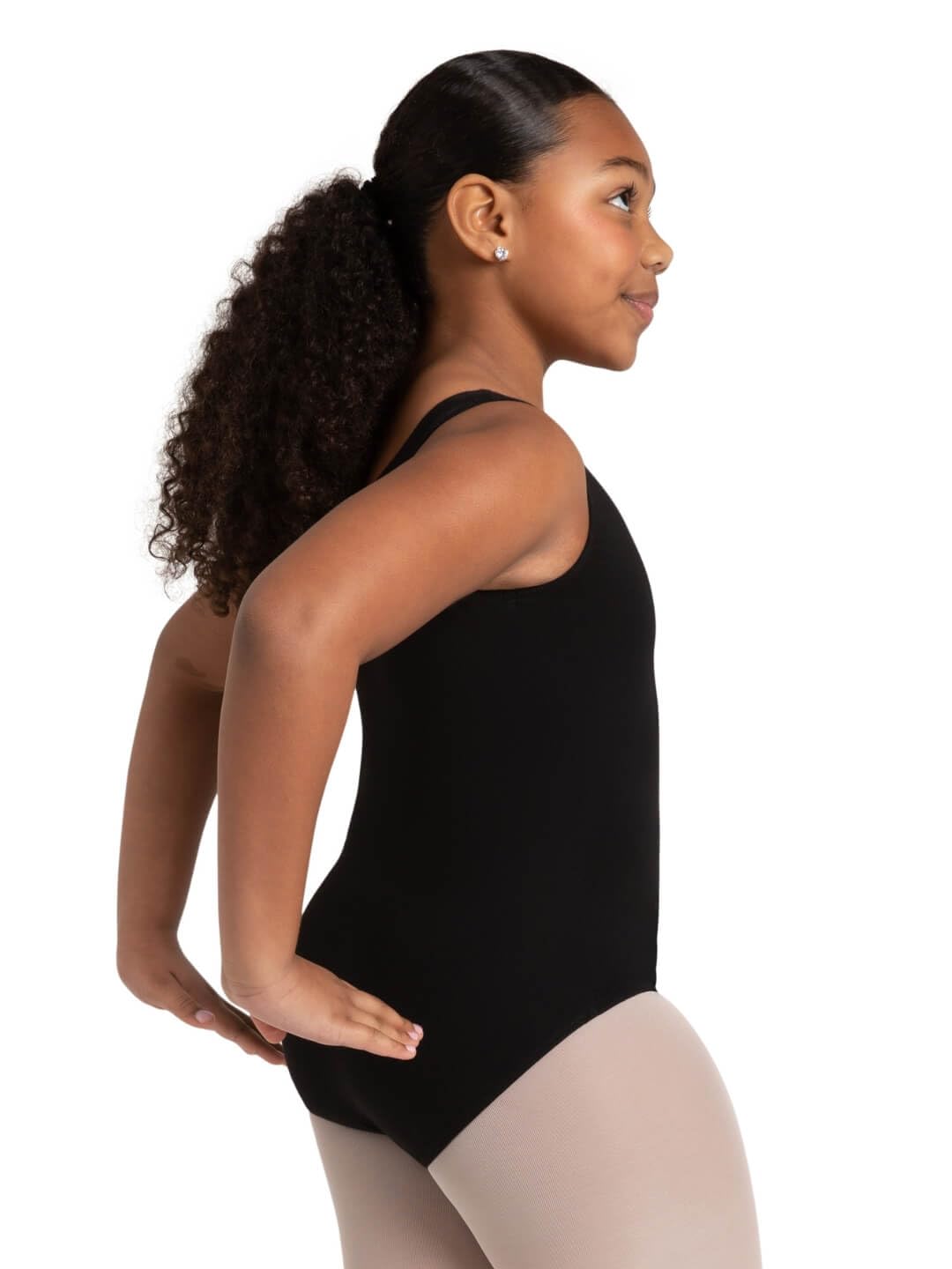 Capezio Girls High-Neck Tank Leotard for Ballet, Dance & Gymnastics - Comfortable Stretch Fabric for Practice & Performance