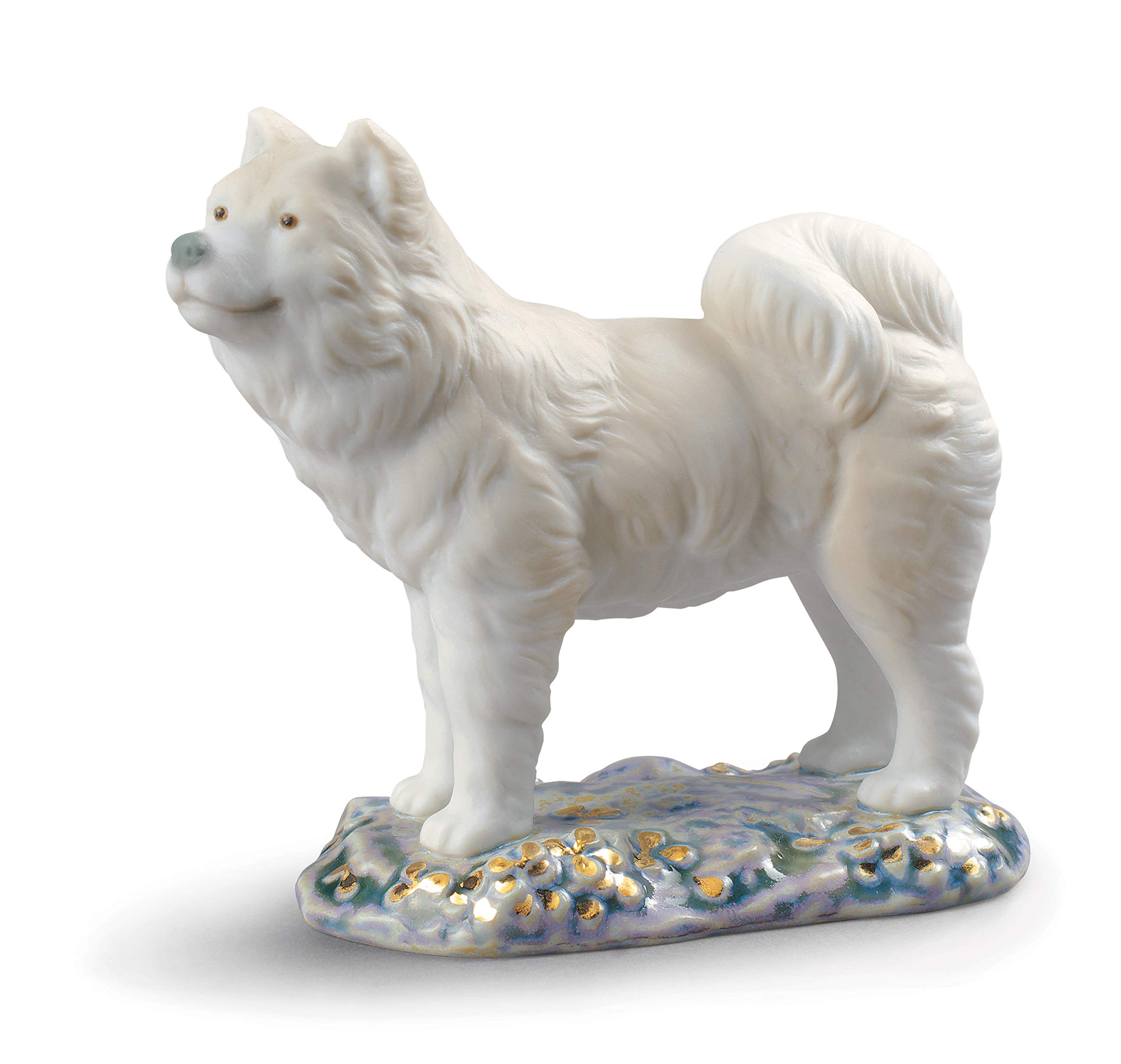 LLADRÓ Mini Porcelain Dog Figurine - Handcrafted Collectible Home Decor for Living Room, Shelf & Gift Giving