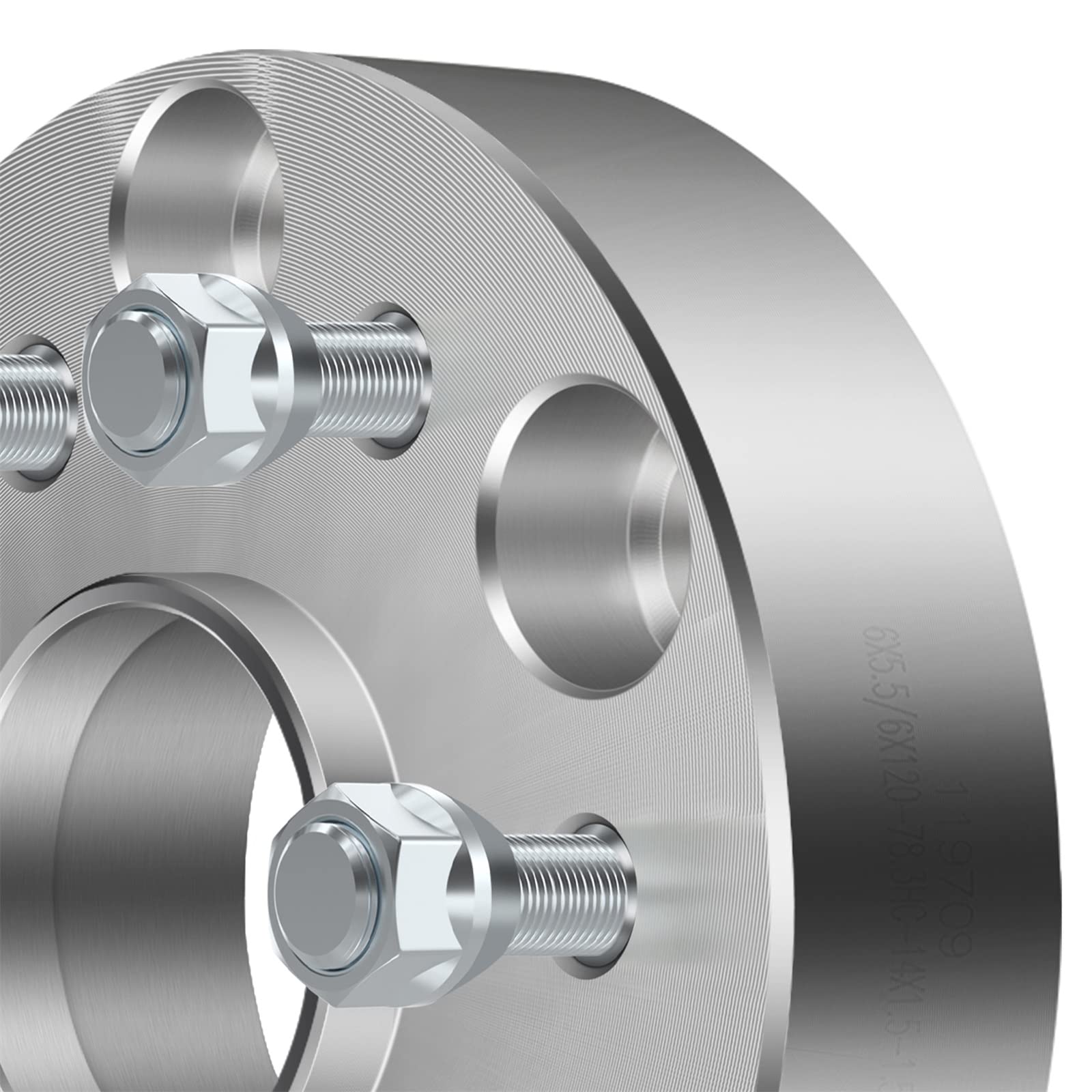 ECCPP 6x120 Wheel Spacers 1.25 Inch (66.9mm) 14x1.5 Studs - Compatible with 2015-2022 Chevrolet Colorado, 2018-2022 Chevrolet Traverse, 2017-2022 GMC Acadia, 2015-2022 GMC Canyon - 4PCS - Enhance Vehicle Stance & Off-Road Performance