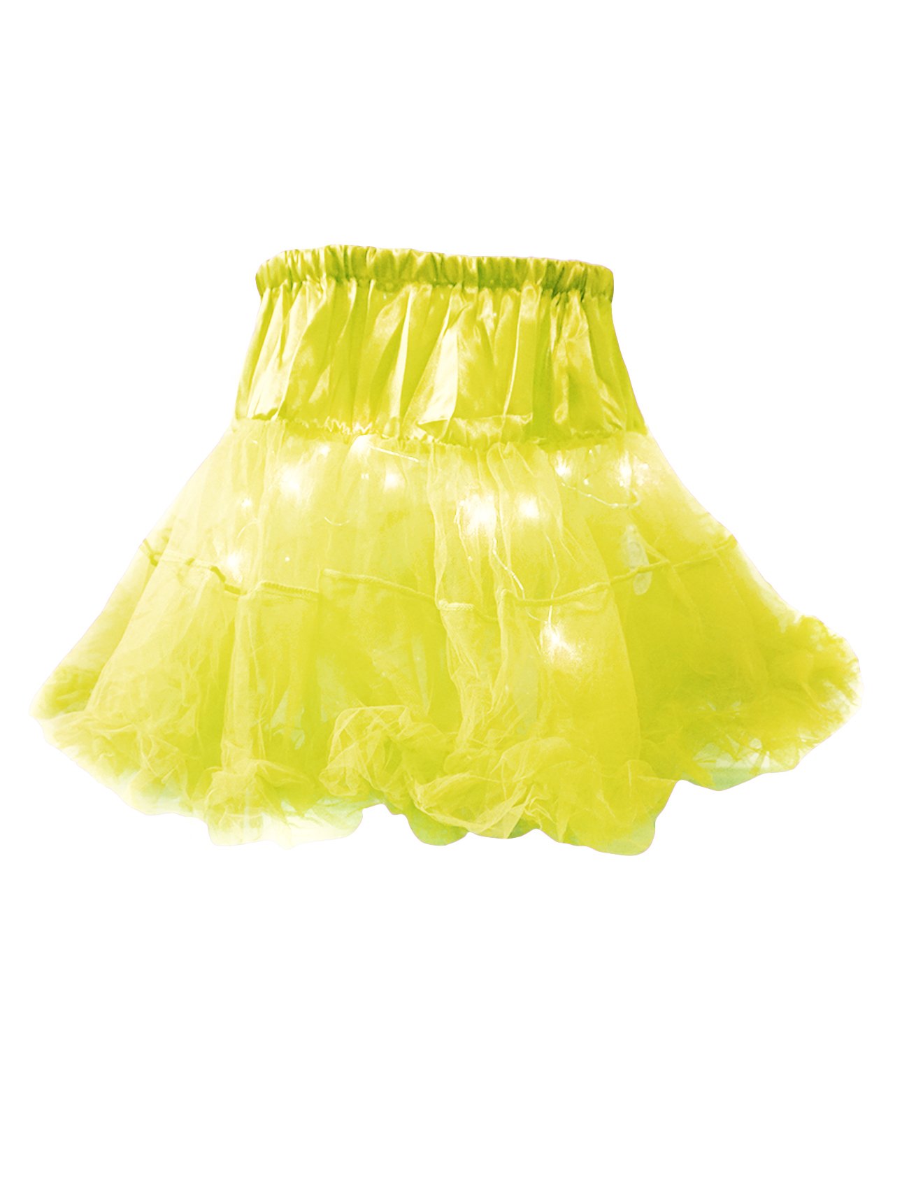 Luminous Rainbow Tulle Bubble Skirt for Women - Party & Dance Wear