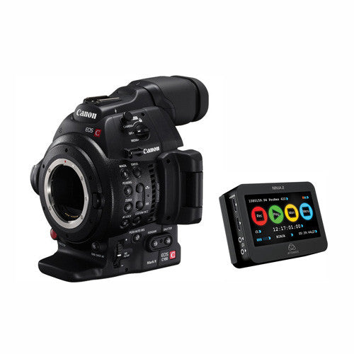 Canon EOS C100 Mark II Professional Cinema Camera with Dual Pixel AF & Atomos Ninja 2 Recorder Kit - Perfect for Filmmaking, Documentary and Broadcast Production
