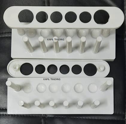 2-Pack Plastic Test Tube Stands for Science Experiments, Lab Work & DIY Projects | Durable & Stable Holder for Tubes & Vials