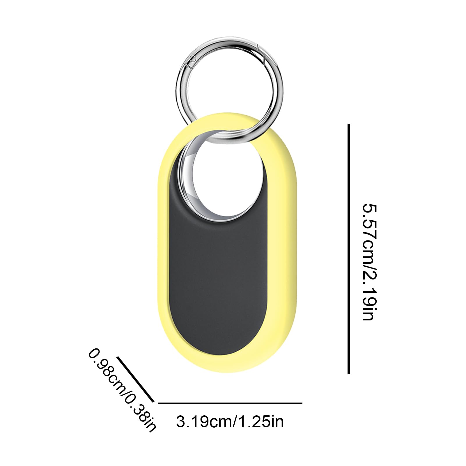 Silicone AirTag Holder Case - Key Ring Cover for Comfortable Tracking & Locating