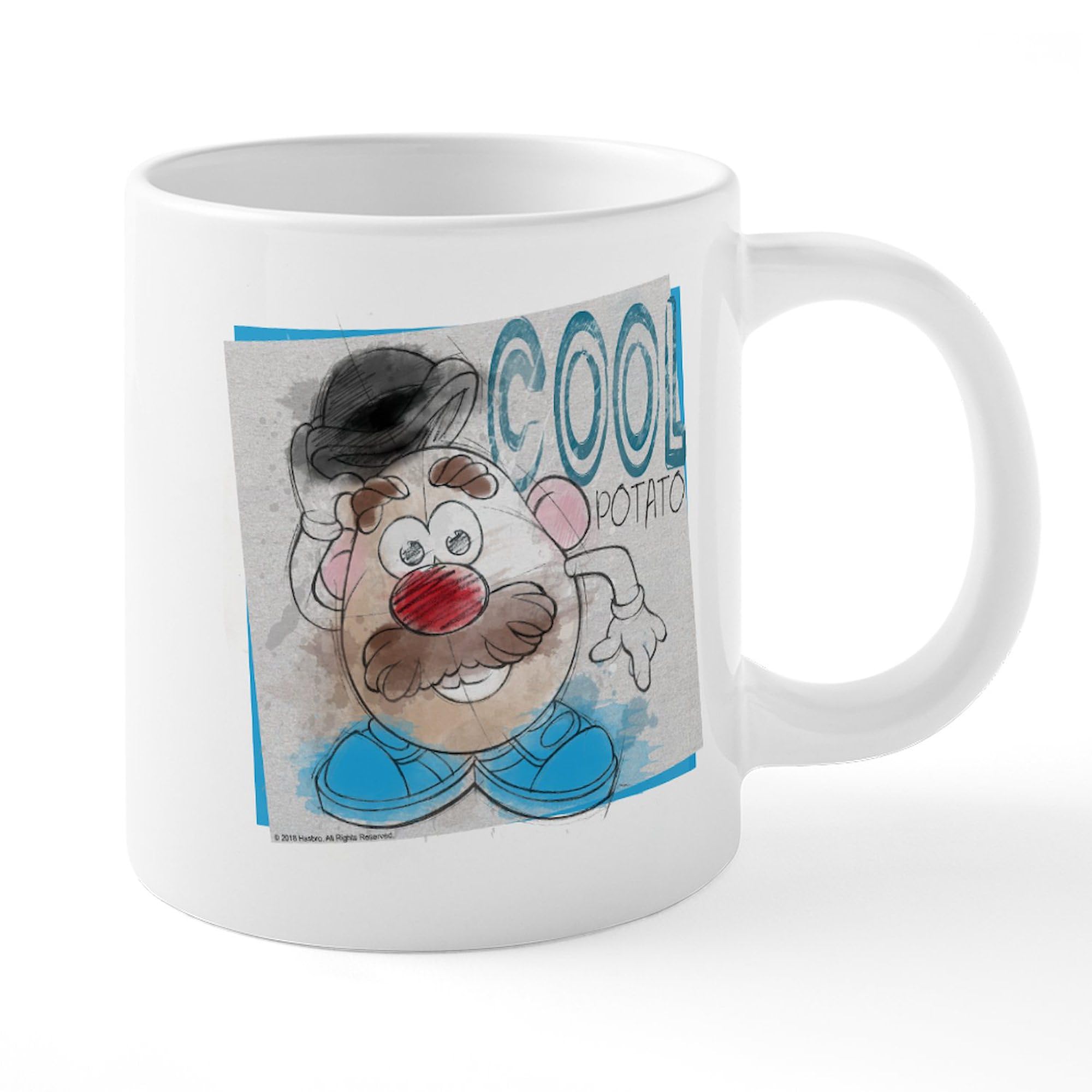 Mr. Potato Head Cool Potato 20 oz Ceramic Coffee Mug - Large Insulated Coffee Cup for Office, Home & Gifts - Funny Novelty Drinkware for Potato Lovers