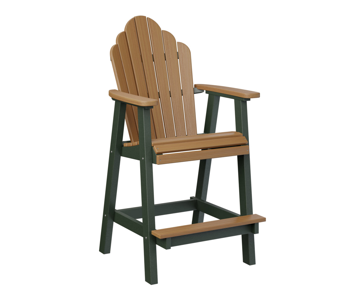 Natural Teak on Green