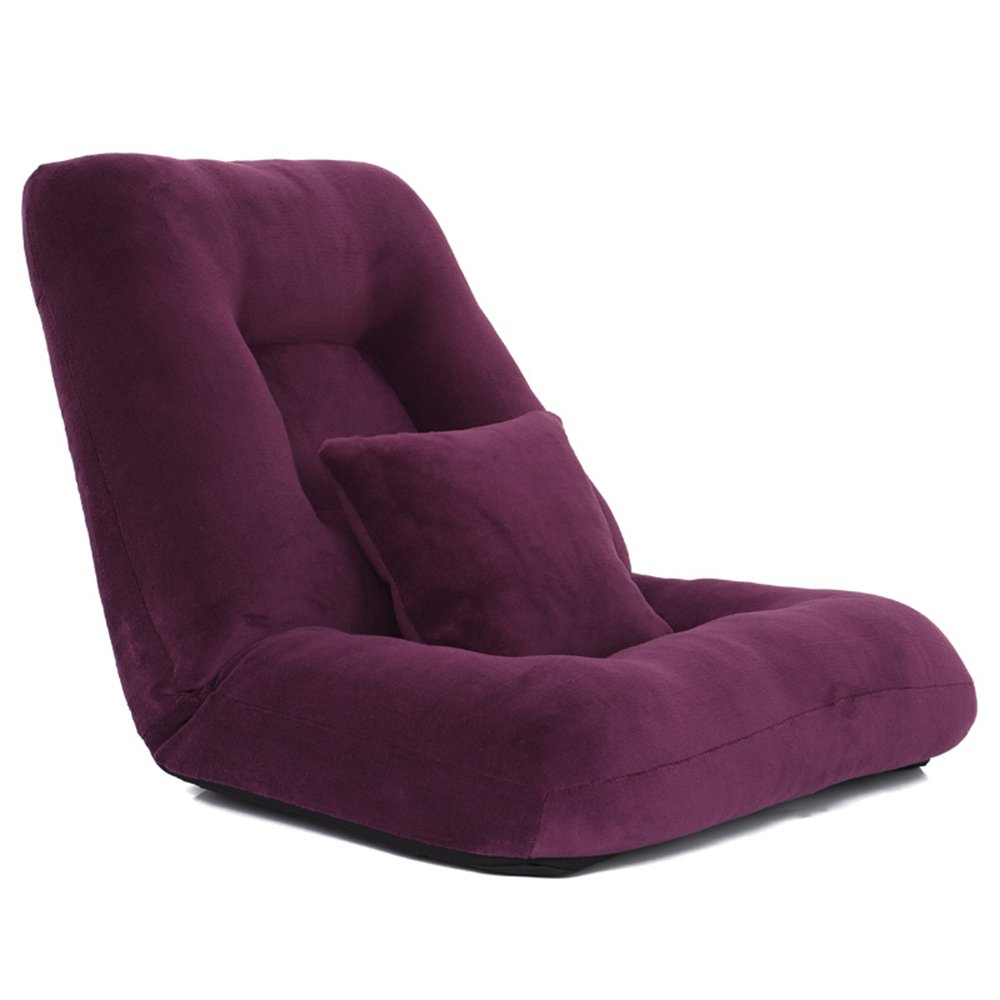ZR Lazy Sofa Bed Chair - Convertible Computer Chair for Bedroom, Dormitory, or Window - Soft & Comfortable Beige - Perfect for Relaxing, Gaming, or Small Space Living