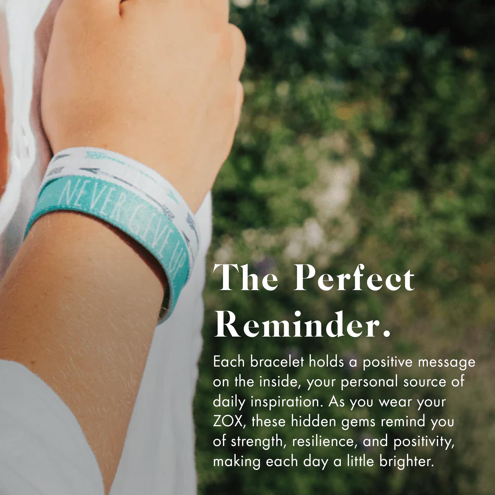 ZOX Stretchy Elastic Bracelets with Motivational Affirmations & Artistic Designs – Unisex Wristbands for Men & Women of All Ages – Perfect for Daily Wear, Gifts, Yoga, and Outdoor Activities