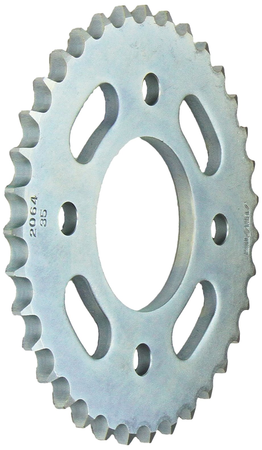 35-Teeth 428 Chain Size Rear Steel Sprocket for Motorcycles & ATVs - Silver Finish, Durable Replacement Sprocket for Smooth Riding Performance - Perfect for Off-Road, Trail, and Street Bikes