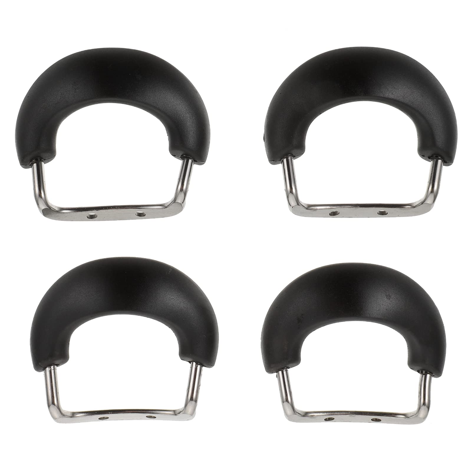 Hemoton 4-Piece Stainless Steel Pot Handles - Removable Pan Grips for Cooking Utensils, Steamer & Cookware Accessories - Heat-Resistant Bakelite Handles for Safe & Comfortable Use - Perfect for Kitchen, Camping & Outdoor Cooking