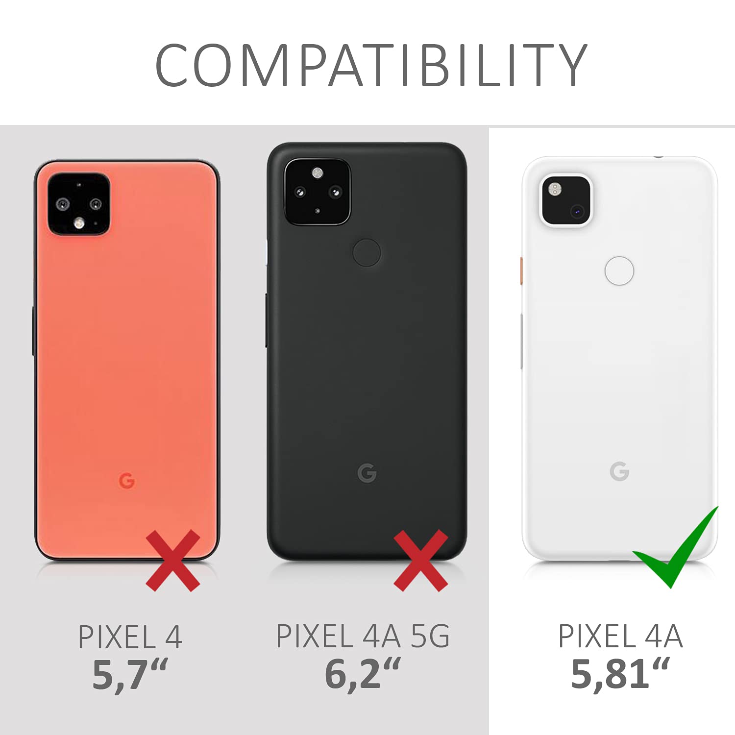 kwmobile Clear TPU Case for Google Pixel 4a with Lanyard - Slim Crossbody Phone Cover for Daily Use & Travel