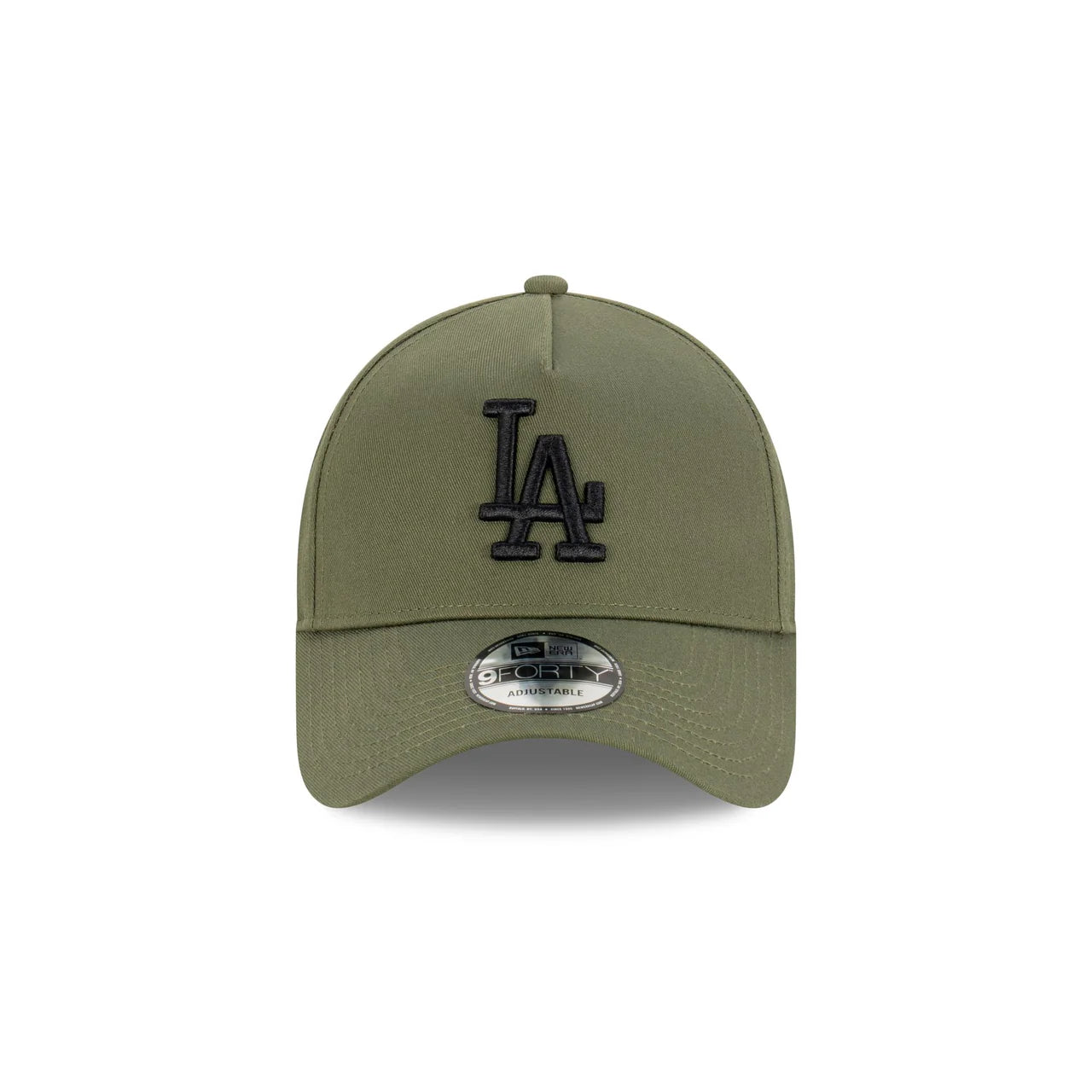 New Era 9Forty A Frame LA Dodgers Olive Snapback Hat - Adjustable Baseball Cap for Men & Women - Perfect for Sports Fans, Streetwear Fashion & Casual Outfits
