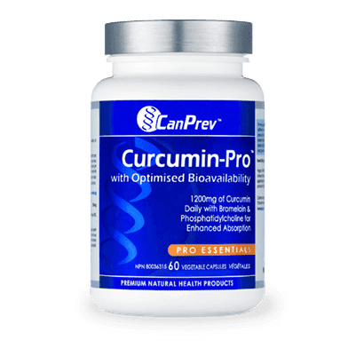 Canprev Curcumin Pro 60 VCaps - Premium Turmeric Extract for Joint & Inflammation Support - Ideal for Daily Wellness & Active Lifestyle