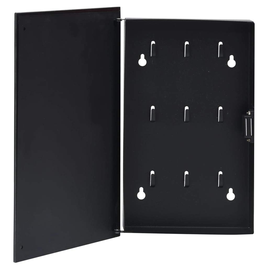 Secure Key Box with Lock - Wall Mount Key Holder for Home, Office & Entryway - Organize Keys for Living Room, Bedroom, Garage & Front Door Security