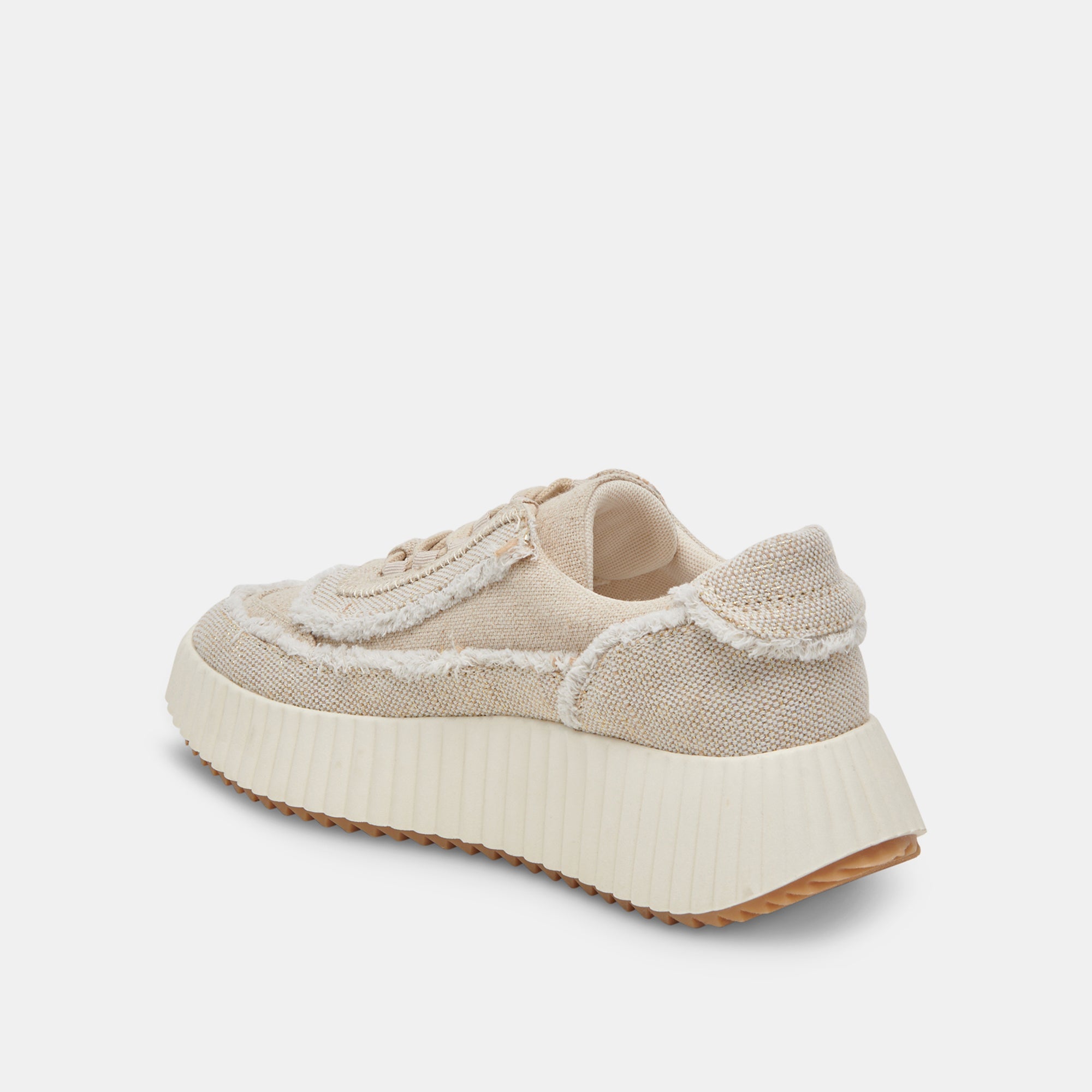 DOLEN FRAY Sneakers - Sand Canvas Casual Shoes for Men & Women | Comfortable Walking & Everyday Wear | Perfect for Street Style, Travel & Outdoor Activities