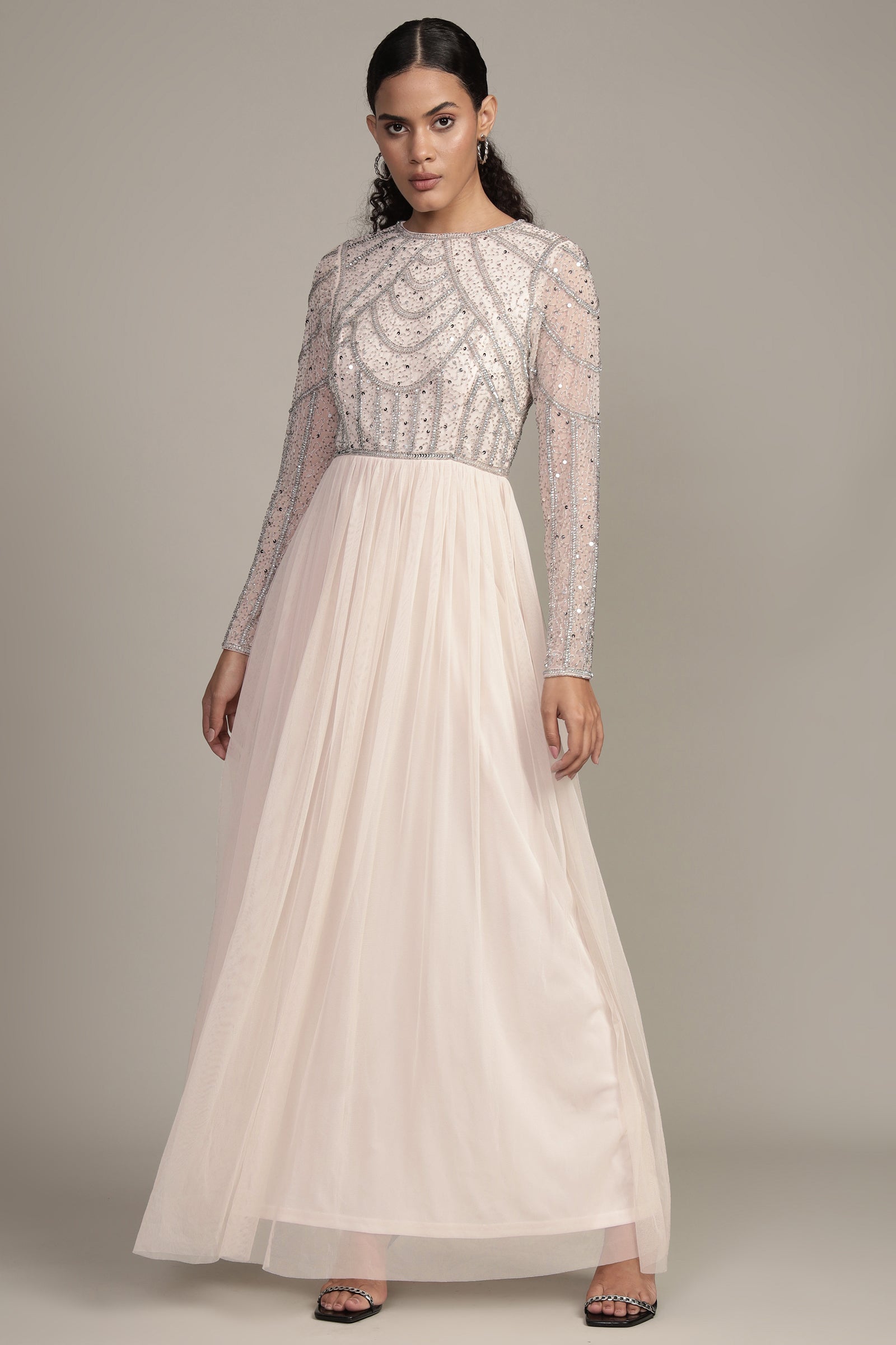Ellie Maxi Dress in Powder Pink - Flowy Long Summer Dress for Women, Elegant Boho Style, Perfect for Beach, Vacation & Casual Outings