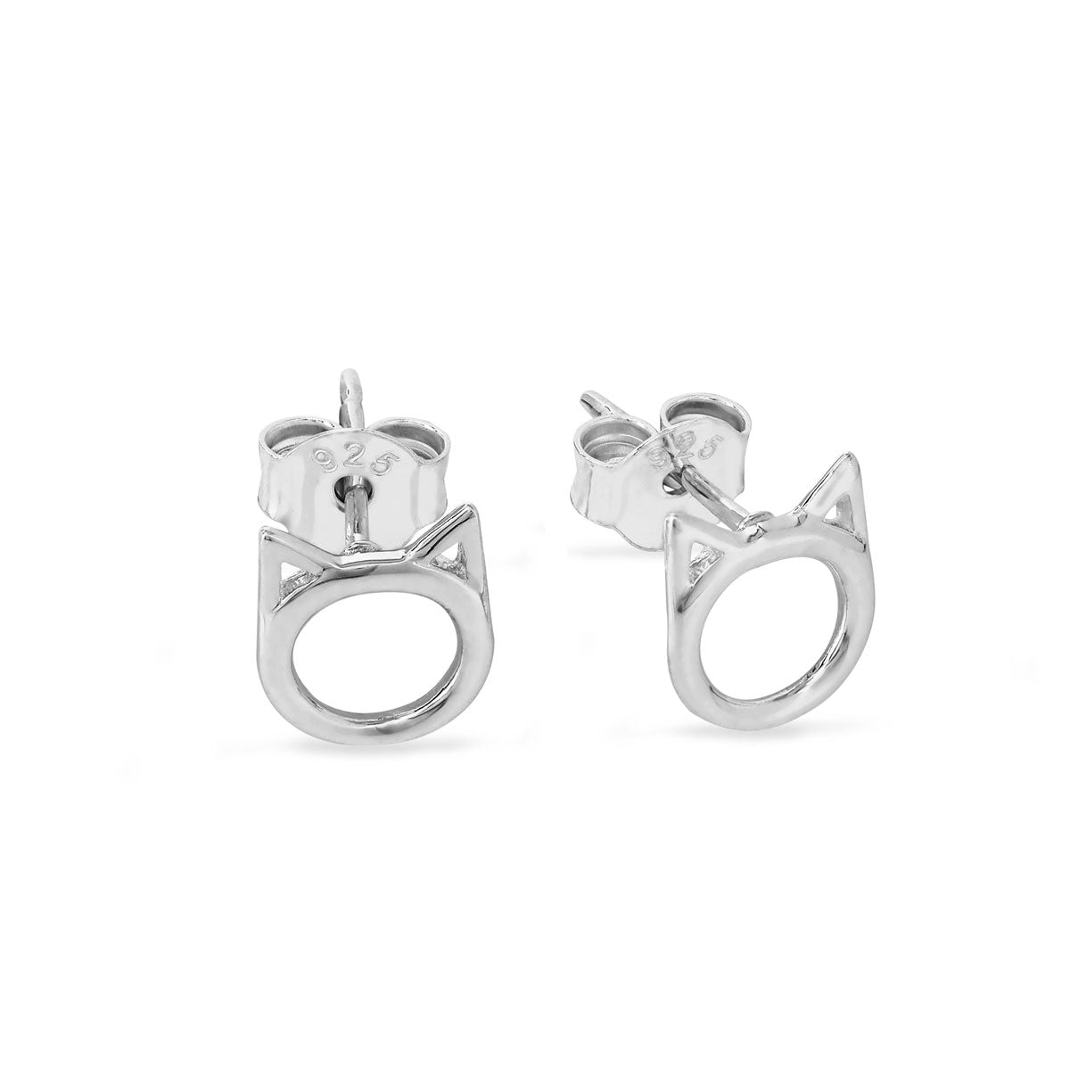 Cute Kitten Stud Earrings for Women - Dainty Cat Studs Jewelry Gift for Cat Lovers - Perfect for Everyday Wear, Parties & Gifts