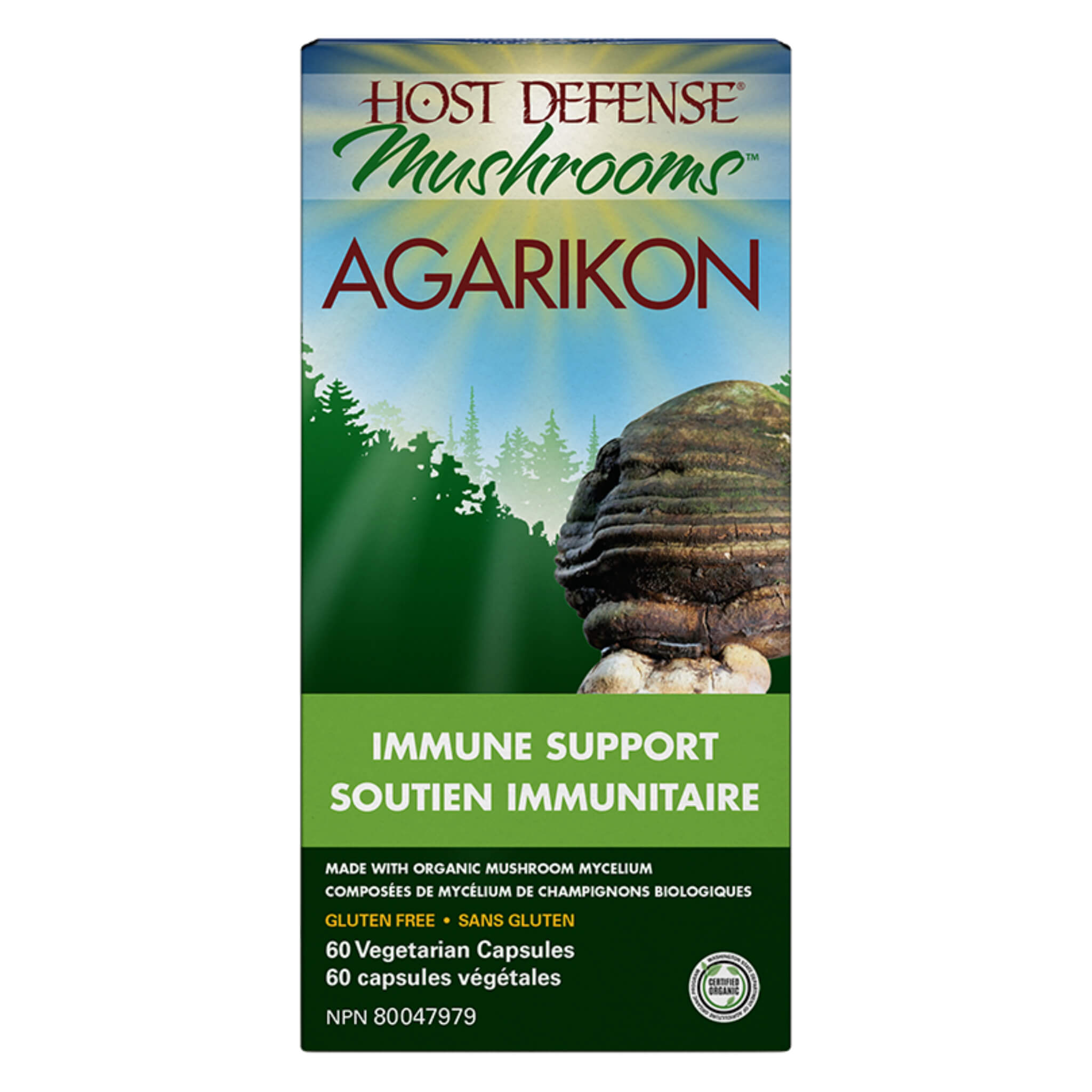 Agarikon Mushroom Extract - Natural Immune Support Supplement for Wellness & Vitality - Boost Immunity for Cold & Flu Season, Travel & Daily Health