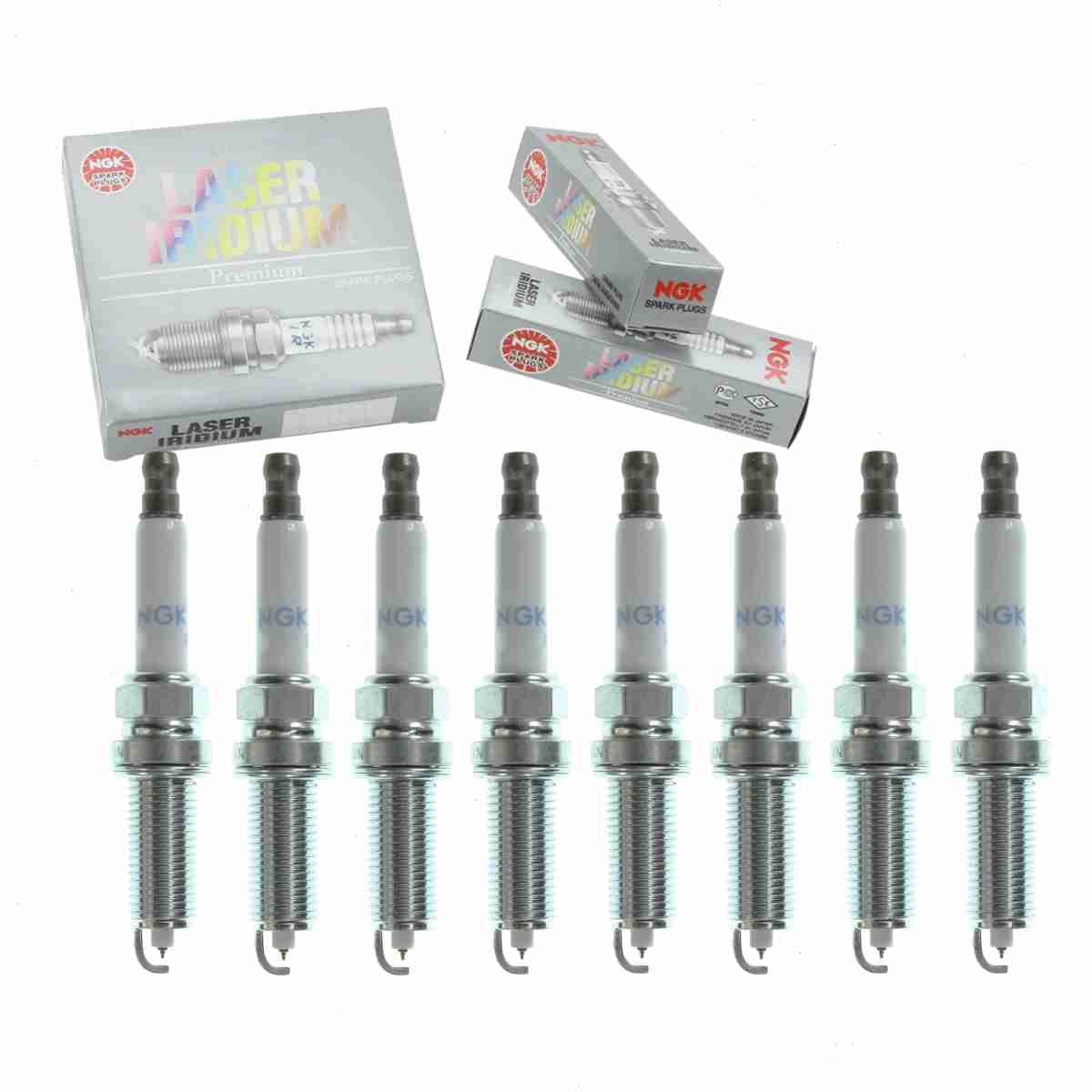 8-Piece NGK Laser Iridium Spark Plugs Set - Compatible with Mercedes-Benz E63 AMG 6.3L V8 (2007-2011) - High Performance Ignition for Smooth Acceleration & Fuel Efficiency - Perfect for Racing, Daily Driving & Engine Upgrades
