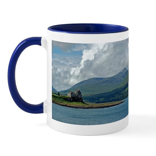 White/Navy Inside - Duart Castle Mug