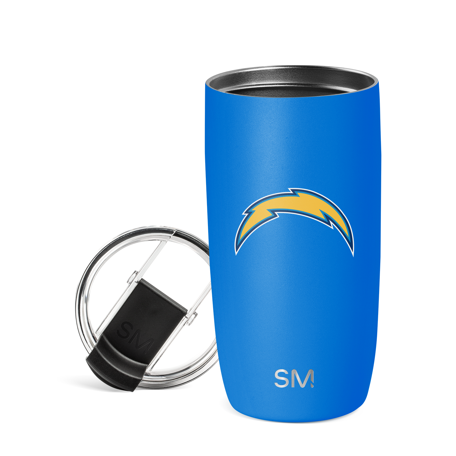 NFL Voyager Tumbler with Clear Flip Lid & Straw - 20oz Insulated Stainless Steel Water Bottle for Football Fans - Perfect for Game Day, Workouts & Outdoor Activities