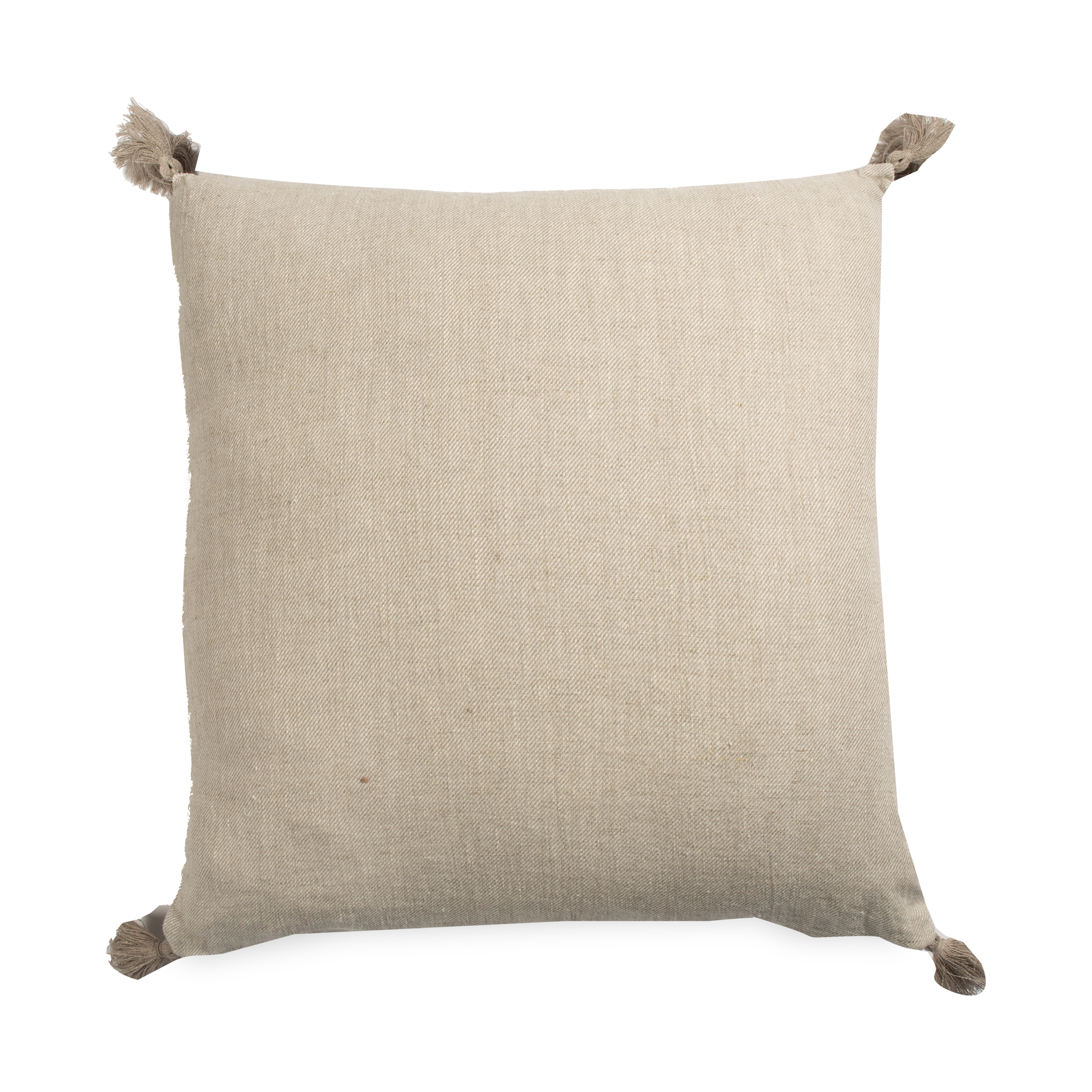Luxury Linen Tassel Pillow Cover - Soft Bohemian Decorative Throw Cushion for Sofa, Bed, Living Room - Home Decor Accent Pillow for Cozy & Stylish Interiors