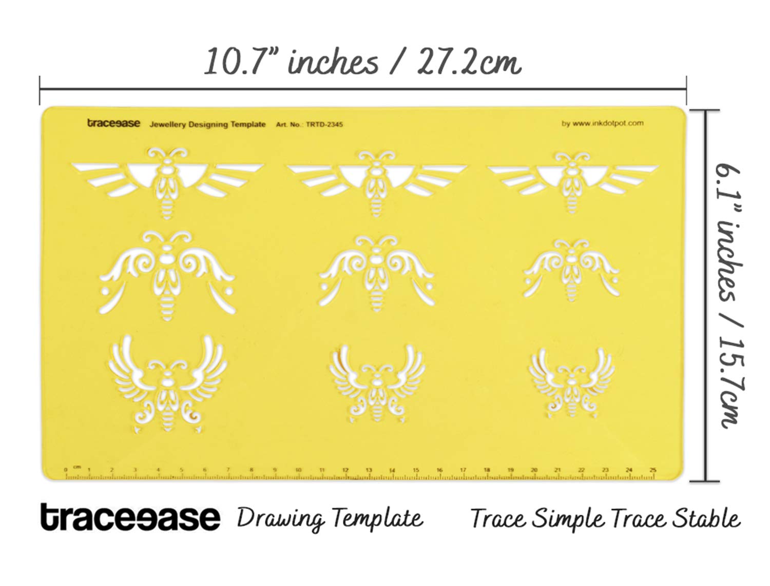 Traceease Butterflies Jewelry Design Templates - Professional Drafting Tools & Stencils for Handmade Jewelry Making - Perfect for DIY Crafts, Beading, and Metalwork Projects