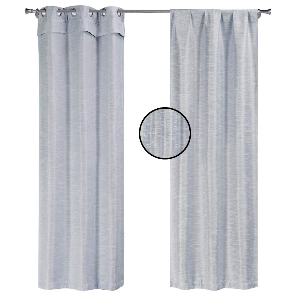 Powder Blue Textured Fay Linen Fabric - 38x96 Inches - Premium Home Decor Material for Curtains, Tablecloths & Upholstery