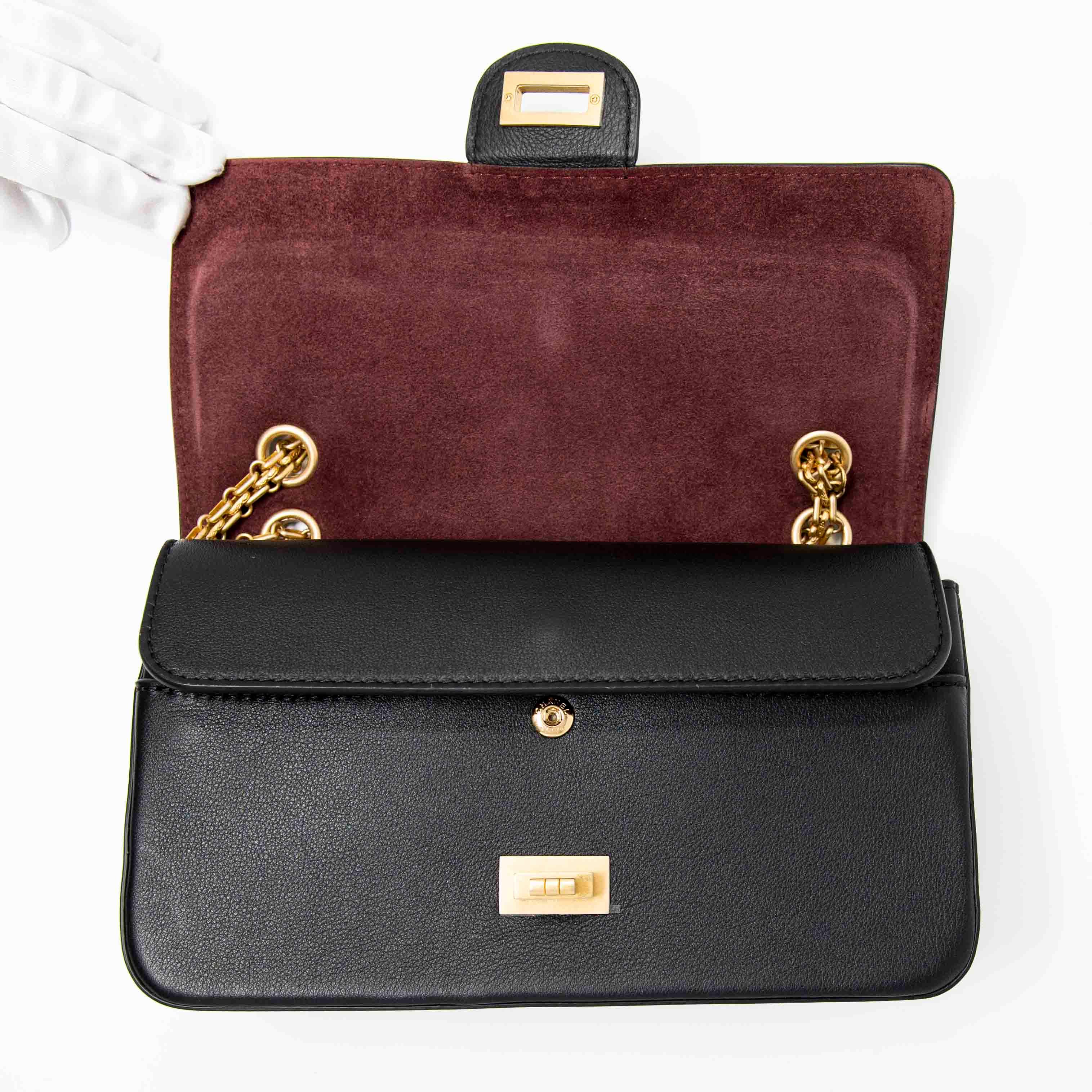 Chanel Black Medallion 2.55 Reissue 225 Flap Bag - Classic Luxury Handbag for Women | Perfect for Evening Events, Work & Special Occasions