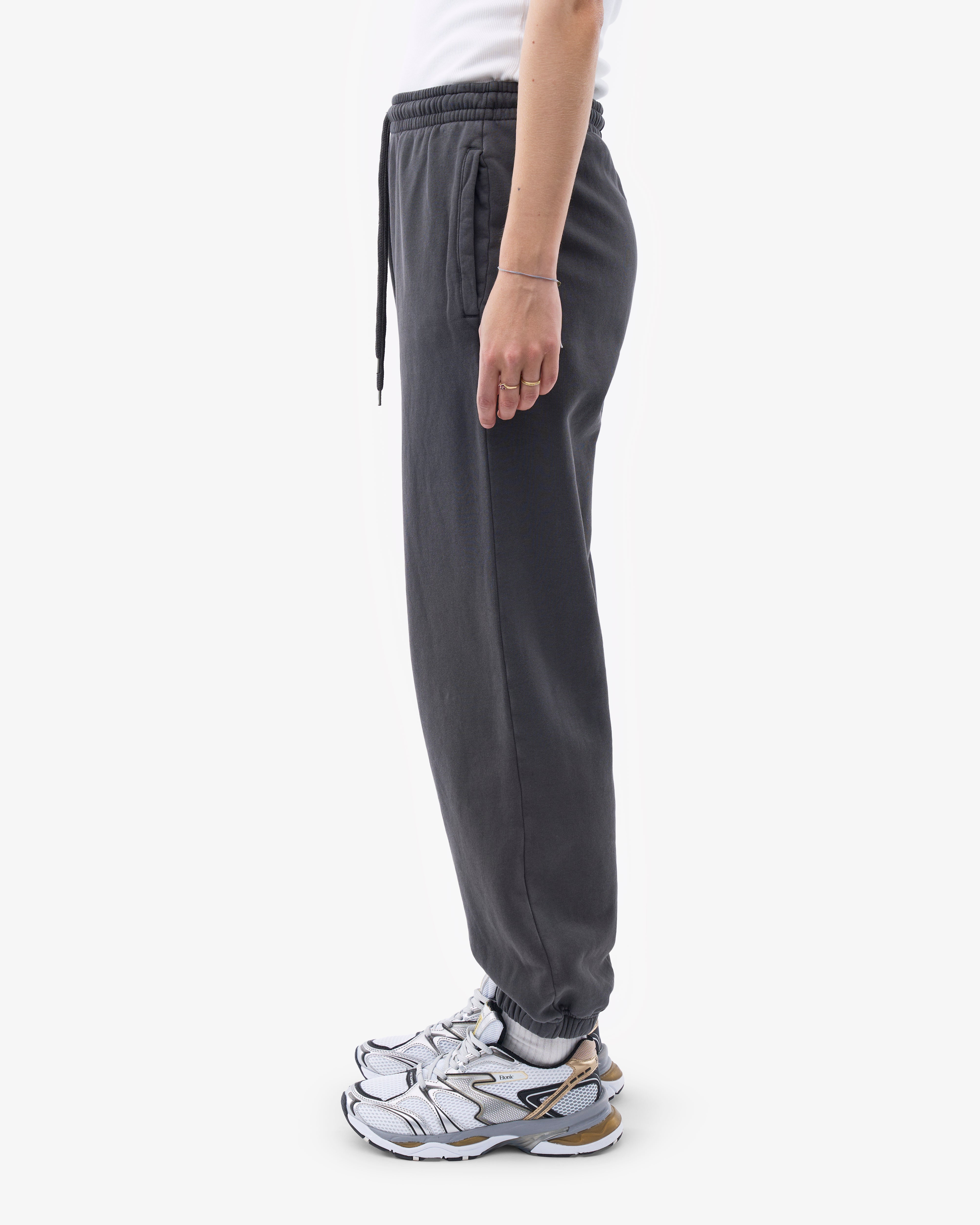 Organic Relaxed Sweatpants for Women - Soft Lava Grey Lounge Pants - Perfect for Yoga, Home Comfort & Casual Wear