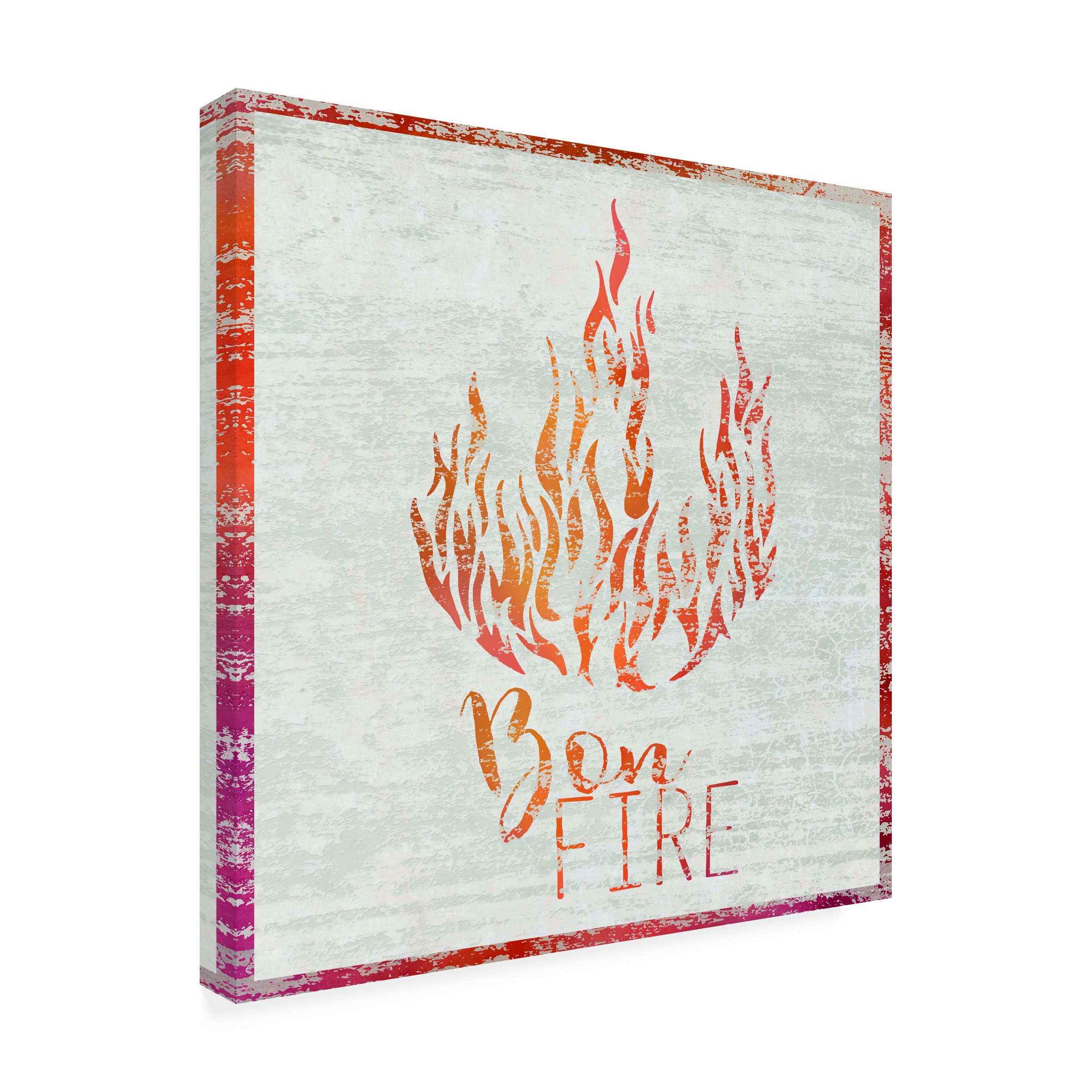 Trademark Fine Art 'Bonfire' Canvas Wall Art Print by Cora Niele - Perfect for Living Room, Bedroom & Office Decor