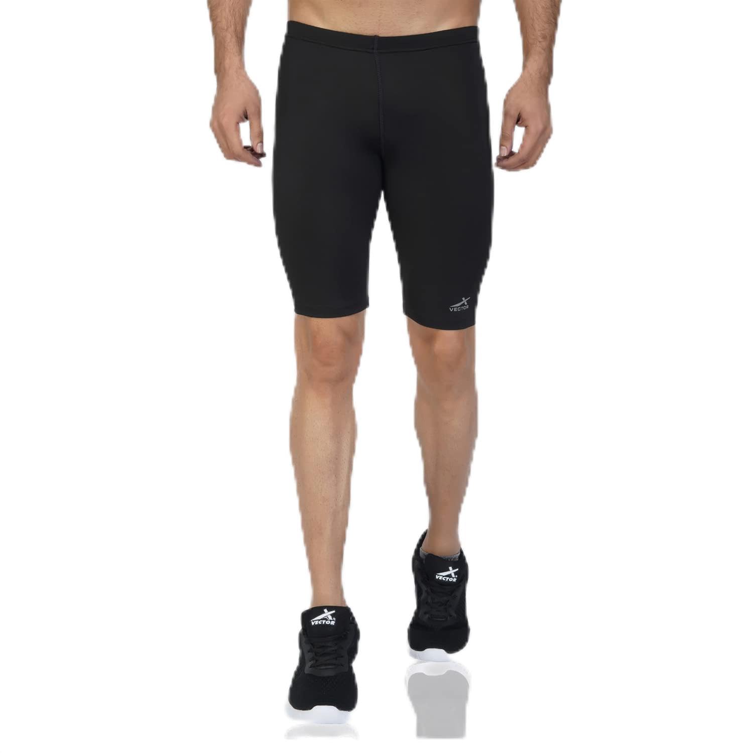 Vector X OMS-182 Unisex Compression Sports Shorts - Breathable & Body-Fit Athletic Shorts for Running, Gym Workouts & Active Lifestyle