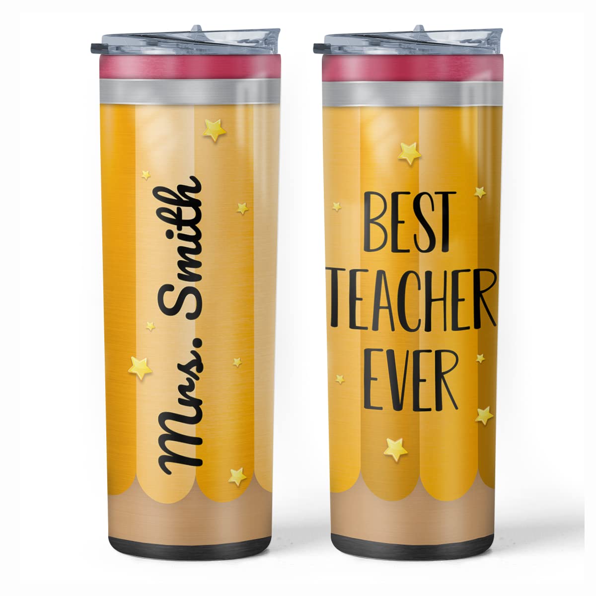 Personalized Teacher Tumbler 20oz - Best Teacher Gift for Christmas & Appreciation - Vacuum Insulated for School & Office Use