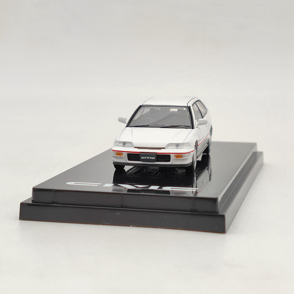 1/64 Scale Hobby Japan Honda Civic EF9 SiR Diecast Model Car - Limited Edition White - Perfect for Collectors, Display, and Racing Enthusiasts