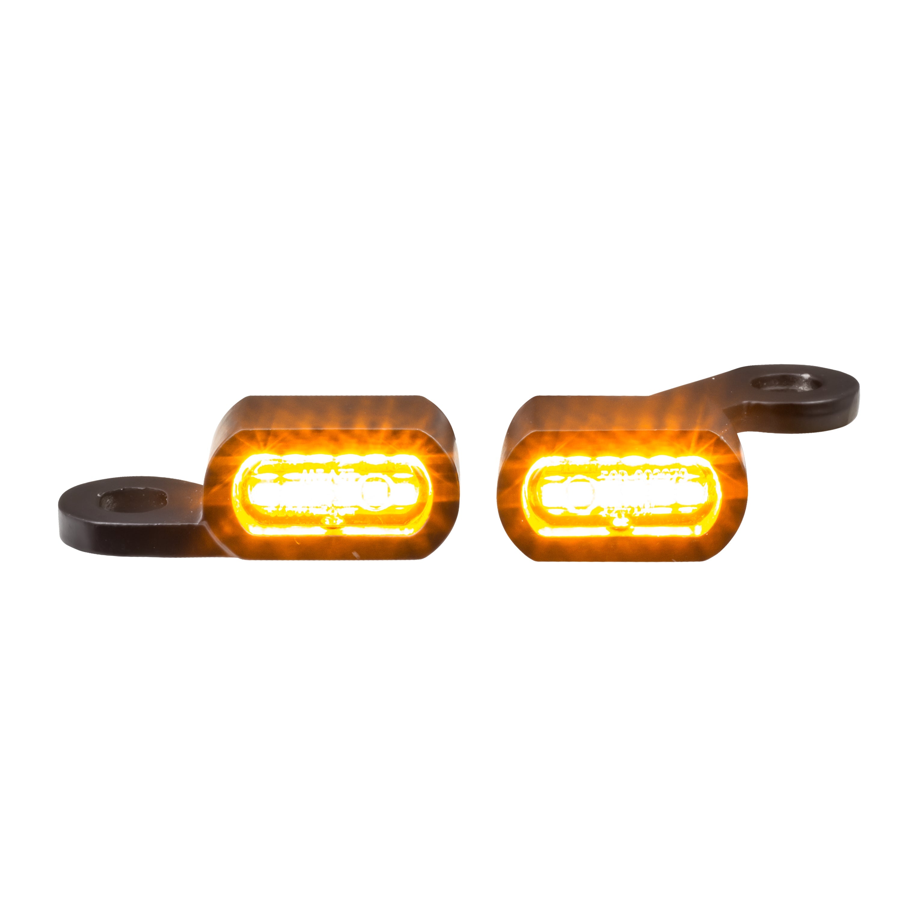 Eagle Lights SLIM LINE Front LED Turn Signals for Harley Davidson, Honda, Yamaha & Triumph Motorcycles - High Visibility Safety Lights for Day & Night Riding