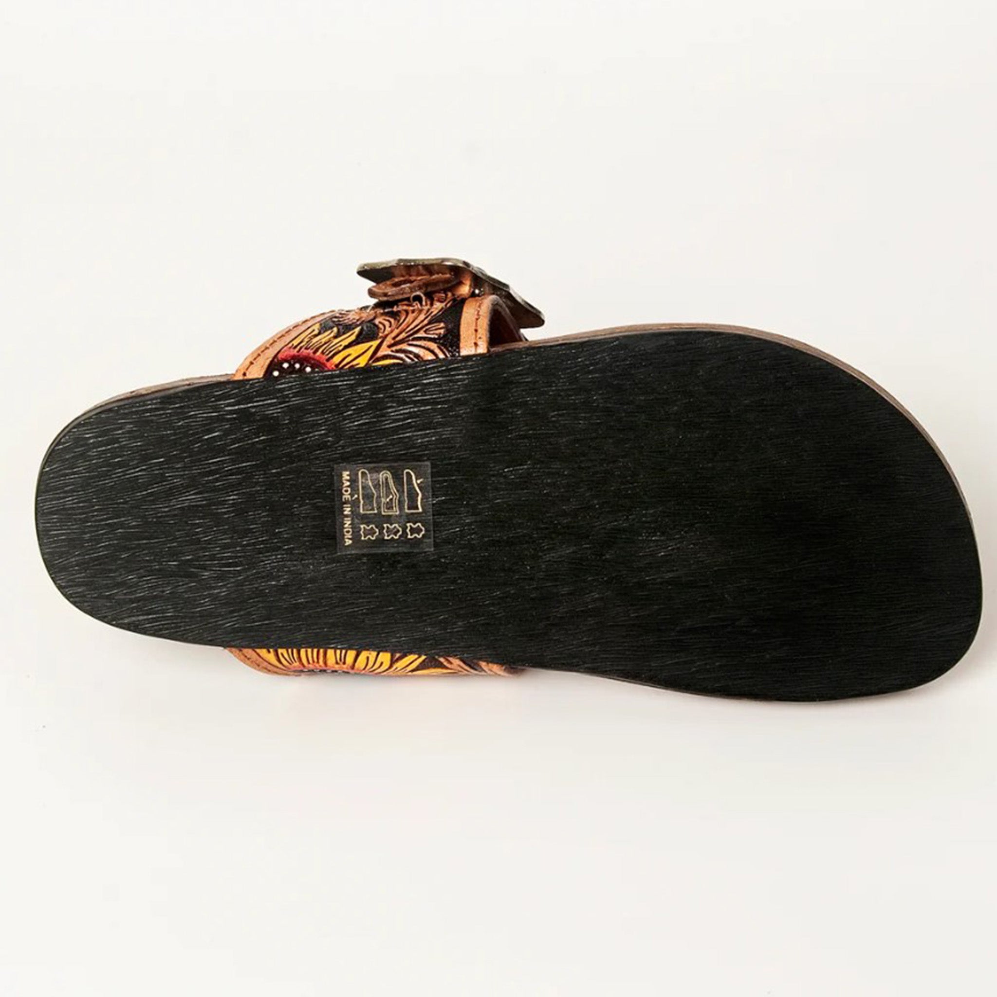 American Darling Women's Tooled Leather Sandals - Comfortable & Stylish for Summer, Beach & Casual Outings
