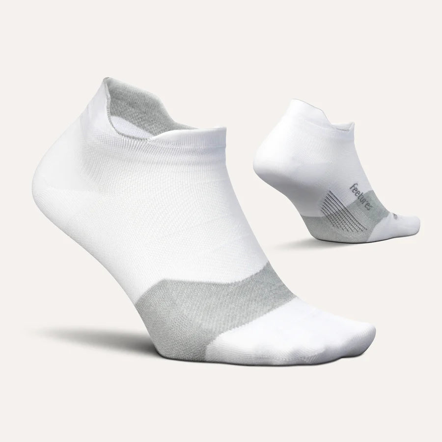 Elite Ultra Light Cushion No Show Socks for Women & Men - Basic White - Comfortable Invisible Liner Socks for Running, Sneakers, and Casual Wear