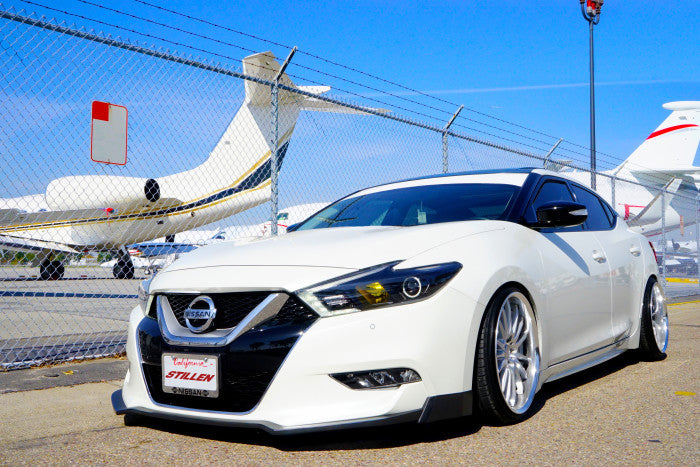 2016-2018 Nissan Maxima Front Bumper Lip Spoiler Splitter - Matte Black ABS Plastic - Aggressive Style Upgrade - Perfect for Street Racing & Car Shows - KB12841