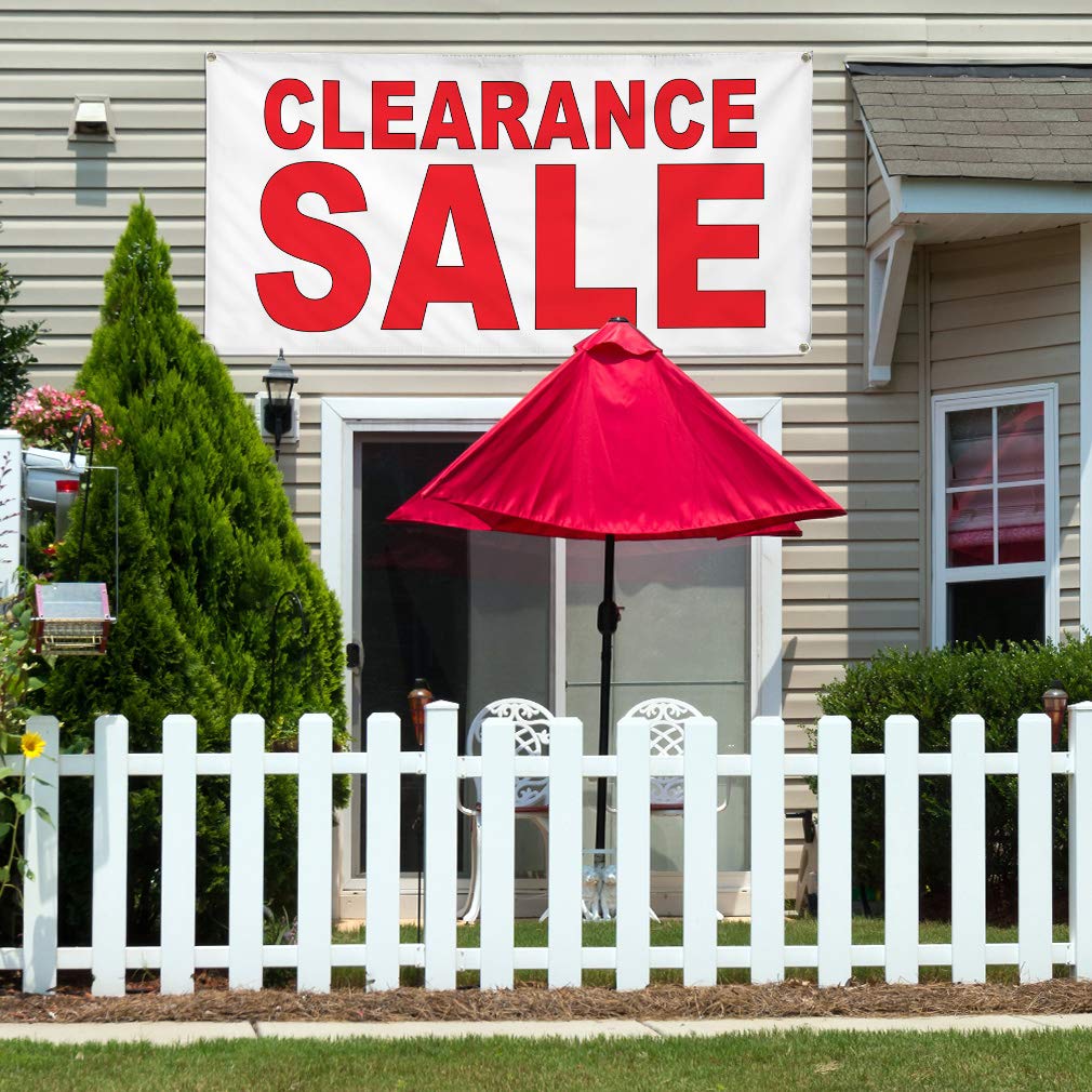 Waterproof Red Vinyl Banner 36x72 Inches - Heavy Duty Outdoor Business Sign with 6 Grommets for Yard, Industrial & Commercial Use | Weatherproof, Durable & Multiple Size Options