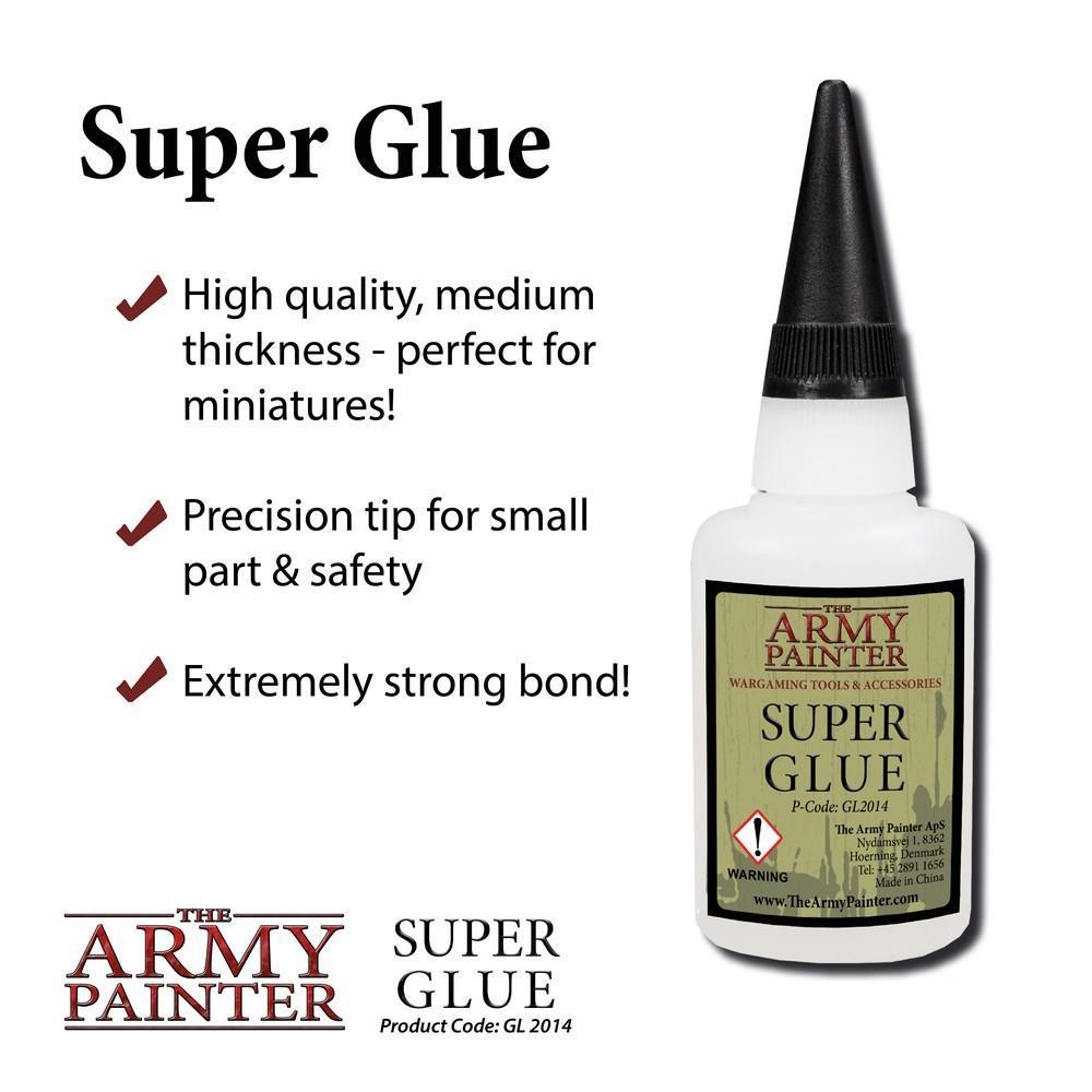 Army Painter Super Glue - Fast Drying Strong Adhesive for Miniatures, Models & Hobbies - Perfect for Warhammer, D&D & Craft Projects