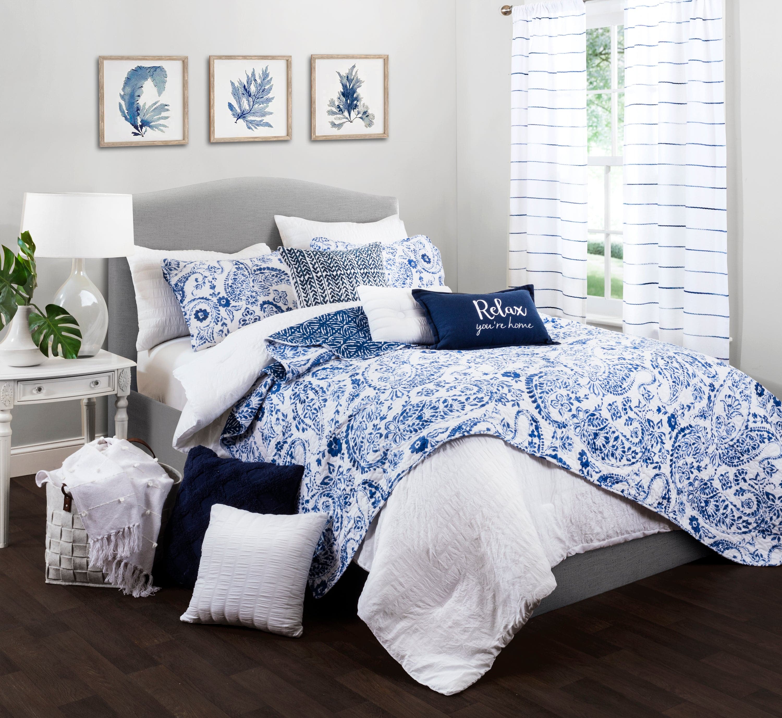 Erindale 3-Piece Quilt Set - Queen Size Bedding, Soft Microfiber Comforter with Matching Pillow Shams - Perfect for Cozy Bedrooms, Guest Rooms & Dorm Decor