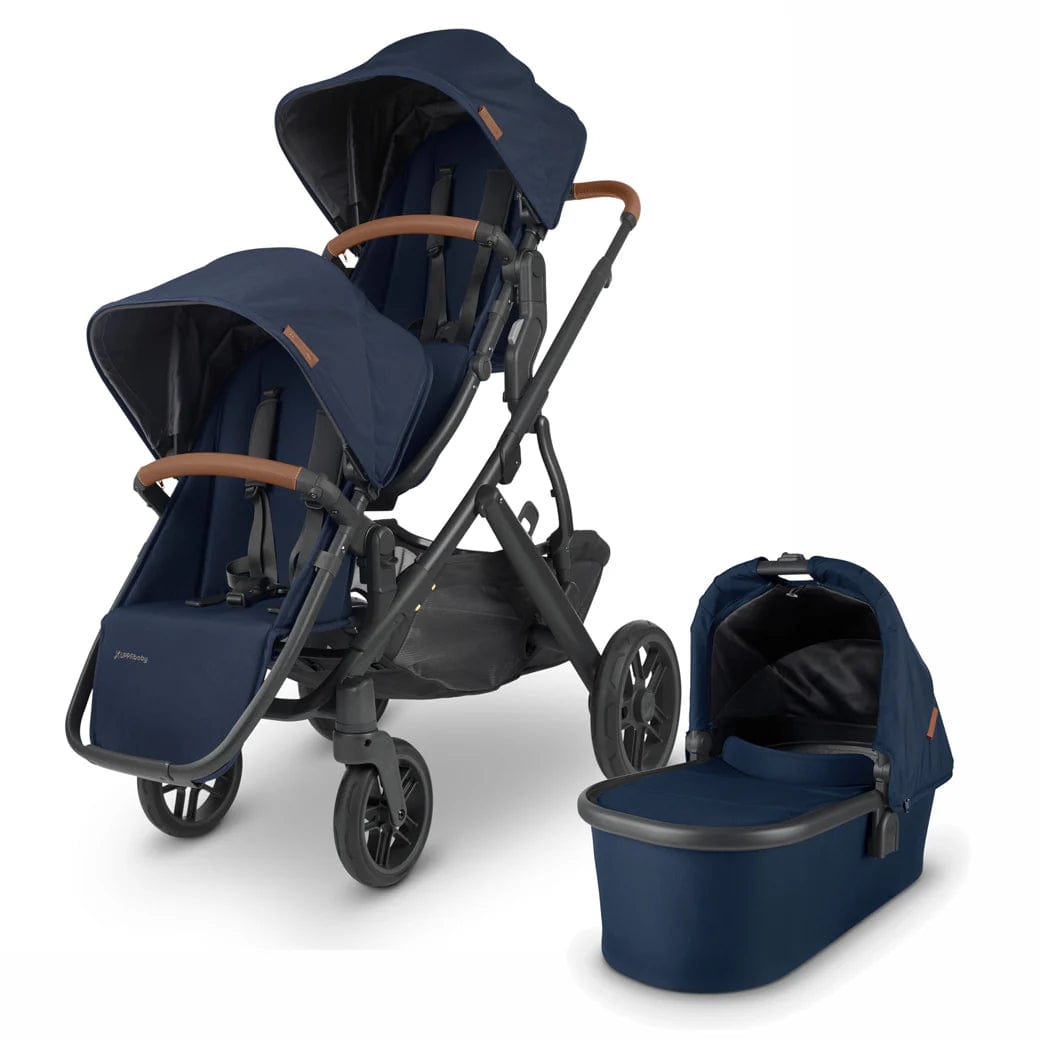 UPPAbaby Vista V2 Double Stroller with RumbleSeat V2 - Lightweight Compact Baby Stroller for Twins or Siblings - Perfect for City Walks, Shopping & Travel